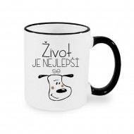 hrnek Život je nejlepší se psem